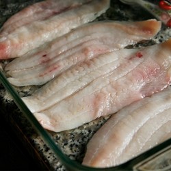 عکس ماهی فلوندر پخته در فر