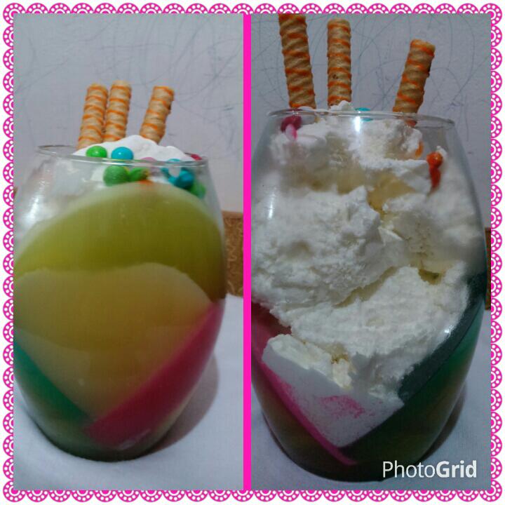 ژله بستنی رنگارنگ 