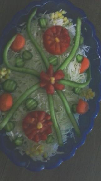 سالاد کلم با سبزیجات