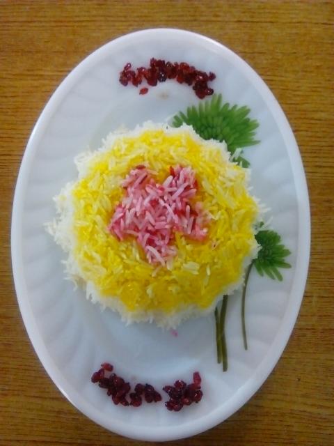 عکس تزیین برنج