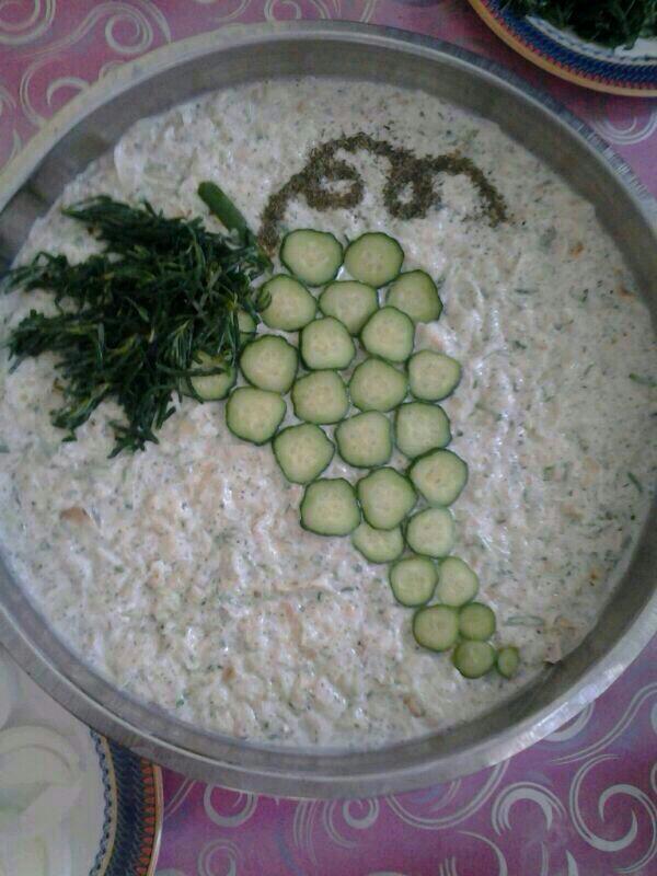 عکس ماست و خیار و گردو