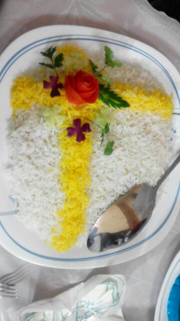 عکس تزئین برنج 