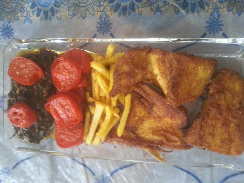 عکس ماهی سرخ شده