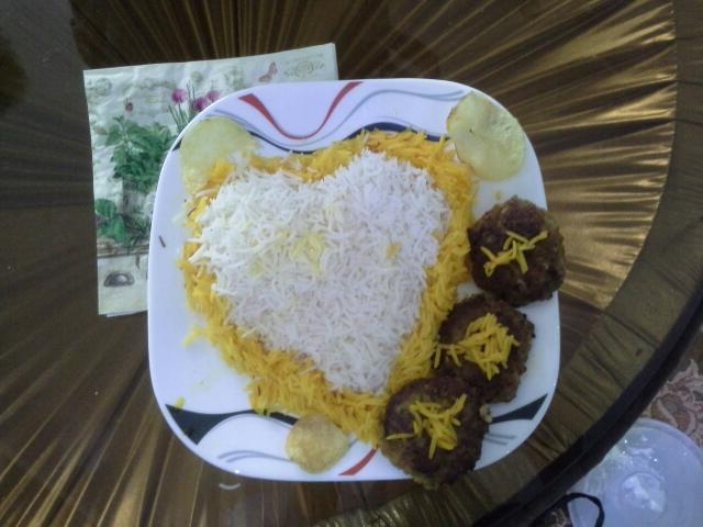 عکس برنج و کباب تابه ای