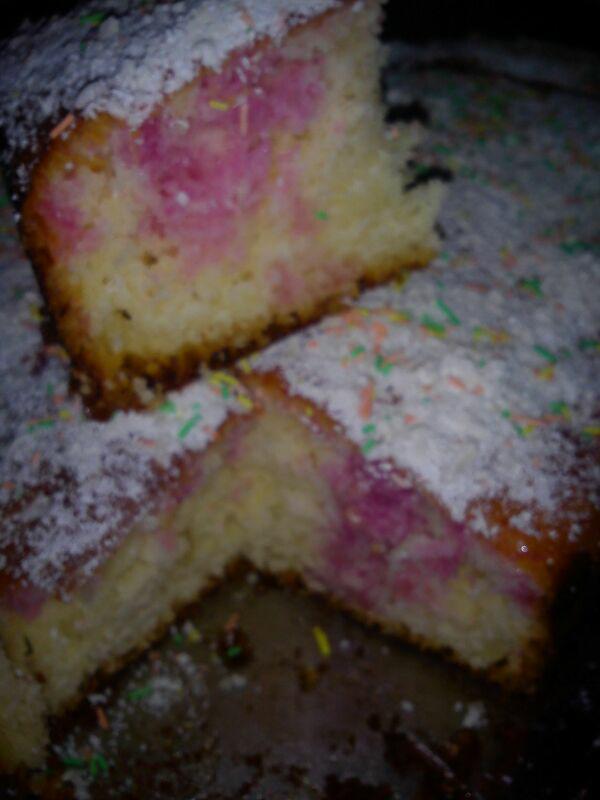 عکس ژلو کیک دو رنگ.