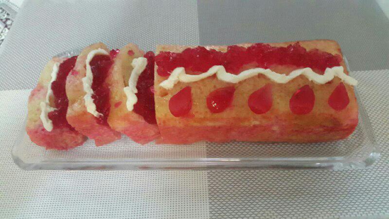 ژلو کیک دو رنگ