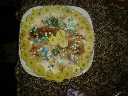 کیک خانگی موزی