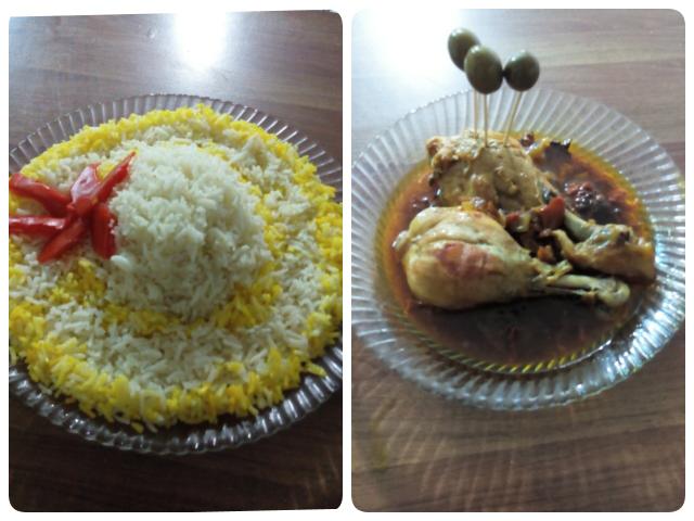 عکس برنج و مرغ(دستپخت مامانی)