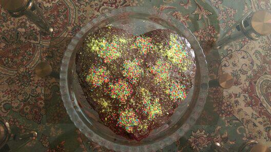 کيک با روکش شکلات