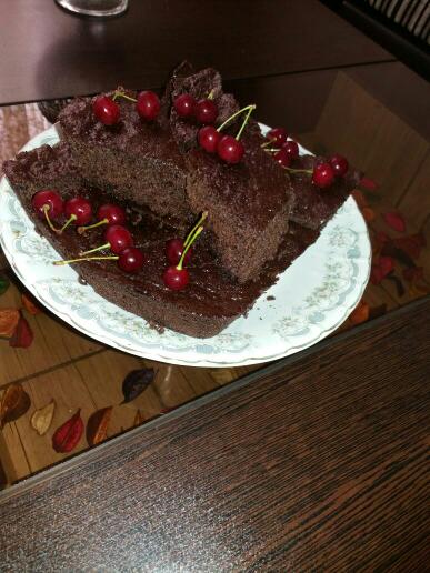 عکس کیک شکلاتی 
کار دختر خواهرمه