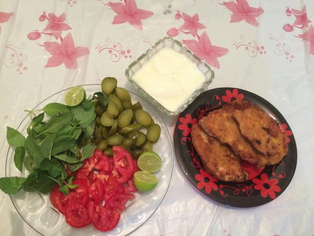عکس شنیسل مرغ