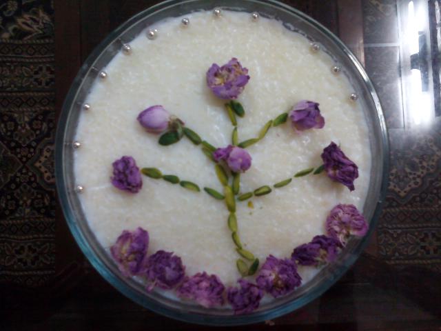 عکس شیر برنج برای افطار روزه همتون قبول 