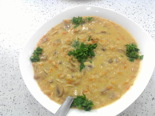 سوپ قارچ با شیر