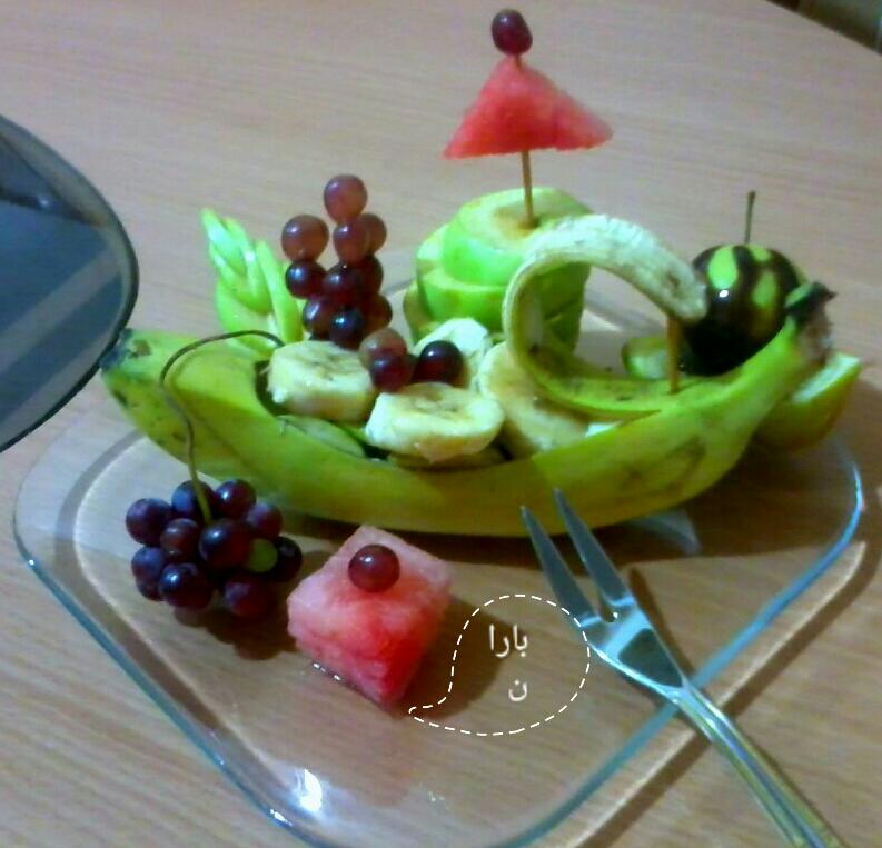 عکس تزیین بشقاب میوه