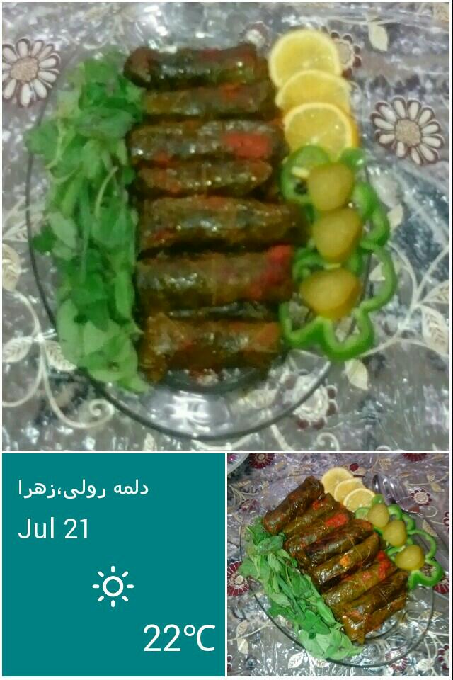 عکس دلمه رولی خیلی شیک و مجلسی