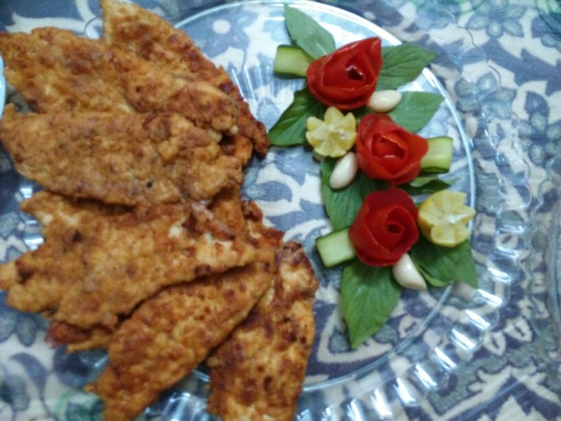 عکس شنیسل مرغ