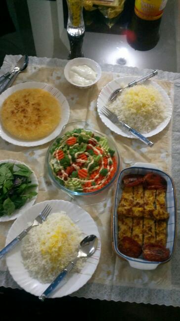 عکس کوبیده مرغ در ماهیتابه