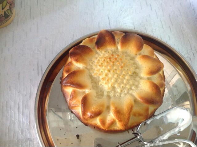 عکس کیک با شکل گل افتاب گردان