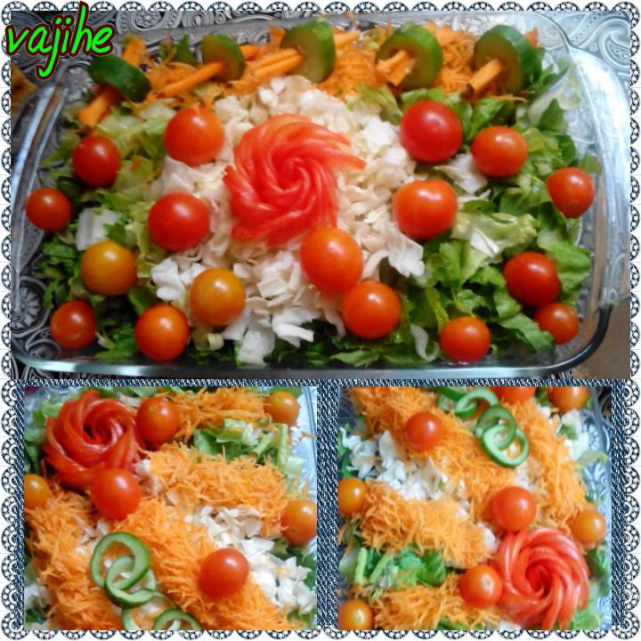 عکس اینم ازسالاد کاهو