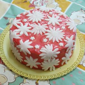کیک گل بهاری 