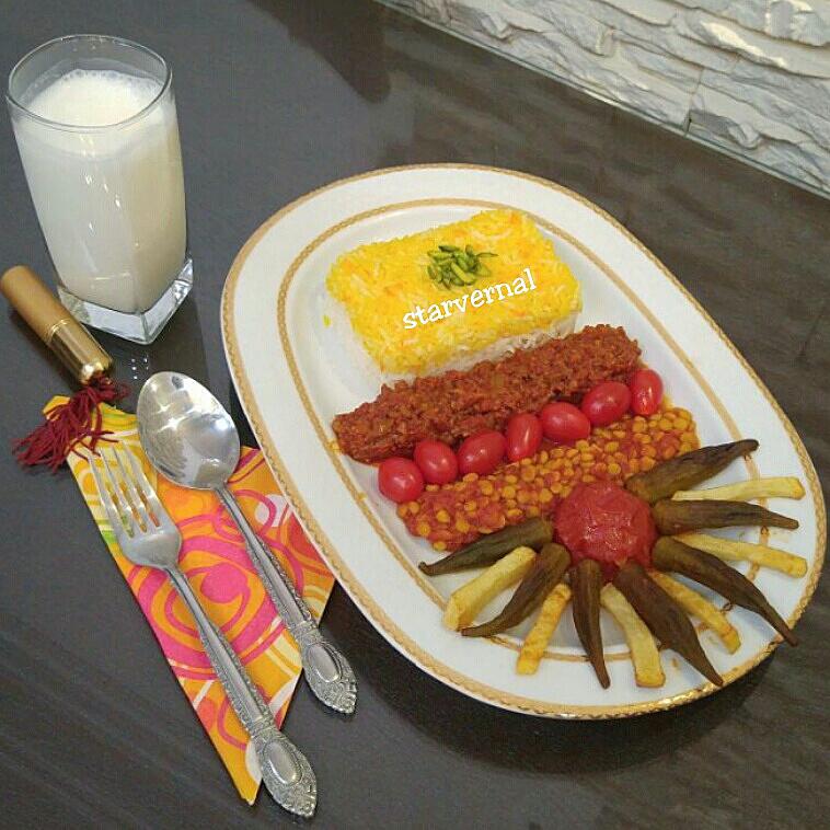 عکس خورشت قیمه بامیه