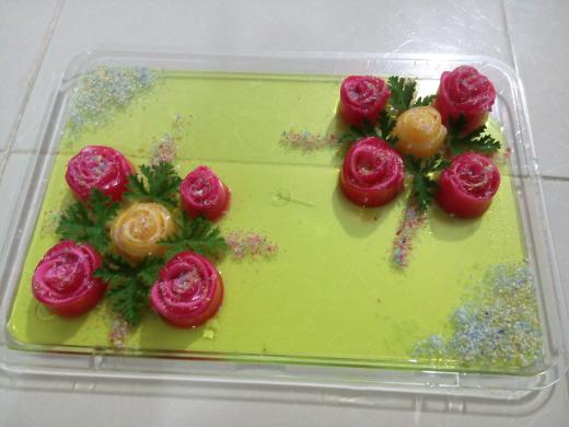 عکس ژله گل رز 