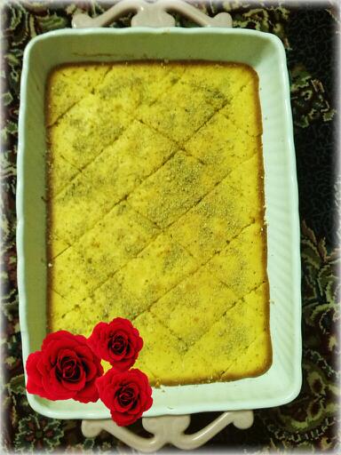 عکس کیک زعفرونی