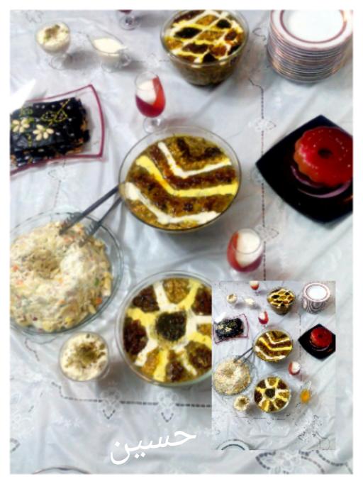 عکس نمایی از سفره مهمونی.
