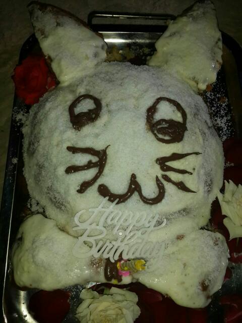 کیک خرگوشی(کیک اسفنجی)