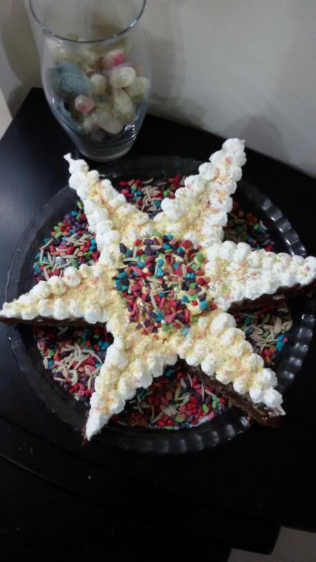 عکس کیک ستاره ای 
