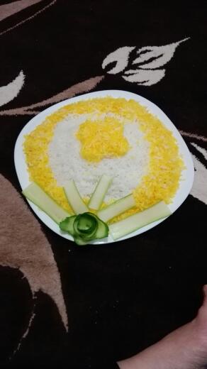 عکس تزیین برنج 