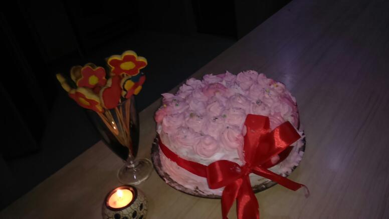عکس کیک تولدم با شیرینی 