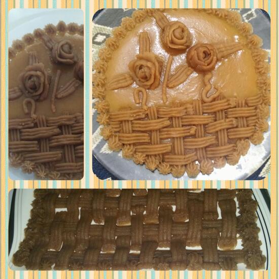 عکس حلوا زعفرونی و کاکائویی