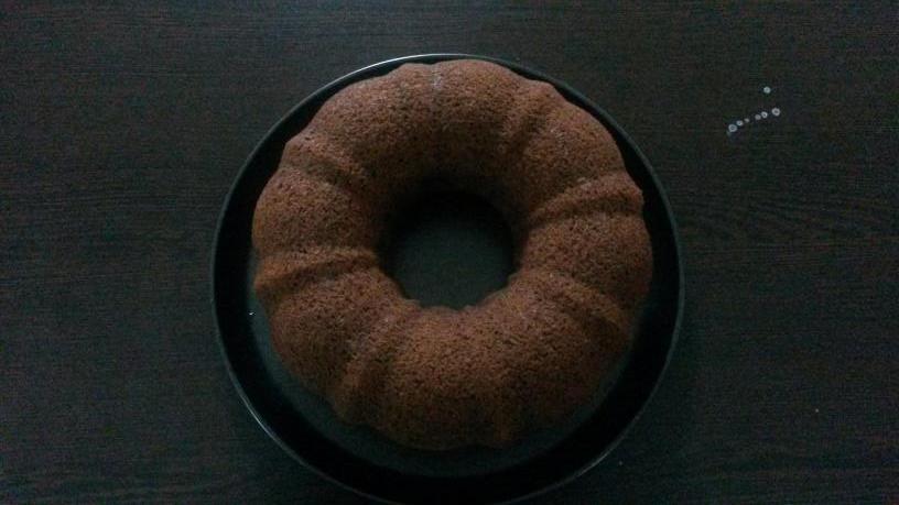 ی کیک خوشمزه موزی و کاکائویی.