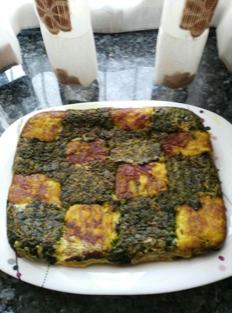 کوکو سبزی.با سیب زمینی