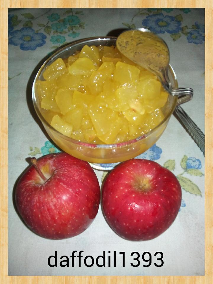 عکس مربای سیب سرخ