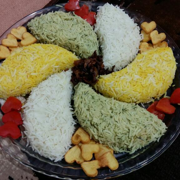 عکس برنج سه رنگ