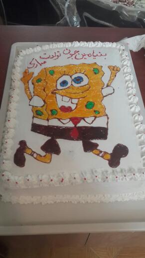 کیک 3 کیلویی تولد با تزیین بریلو