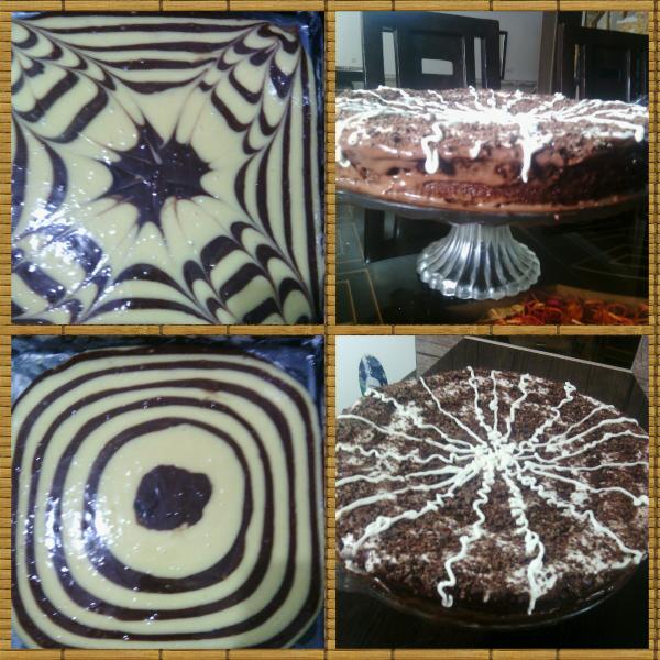 عکس کیک با رویه گاناش فندقی (جای همگی خالی طعمش فوق بی نظیر بود)و زبرا کیک. تقدیم به همه دوستان عزیز و مهربونم. از عالمی پرسیدند کتابی در زمینه اخلاق و گناه نکردن به معرفی کنید. ایشان عرض کردند کتاب لازم نیست کافی است بدانیم خدا میبیند....