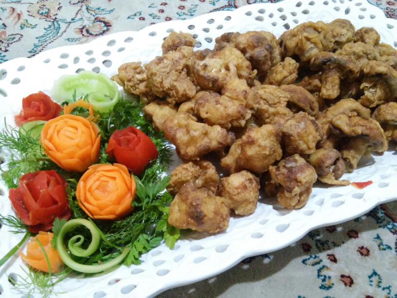 عکس قارچ و گل کلم سوخاری