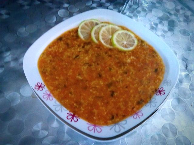 عکس سوپ برنج و گوشت