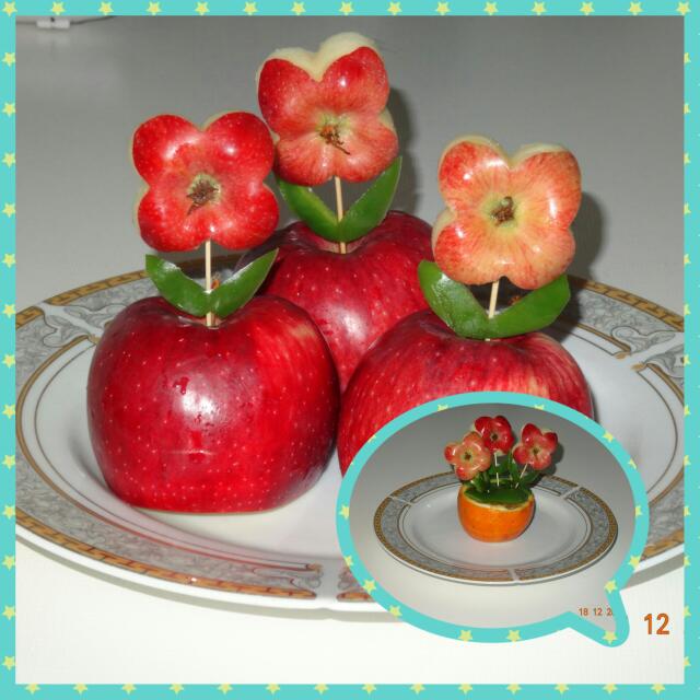 عکس تزیین سیب قرمز مخصوص شب یلدا