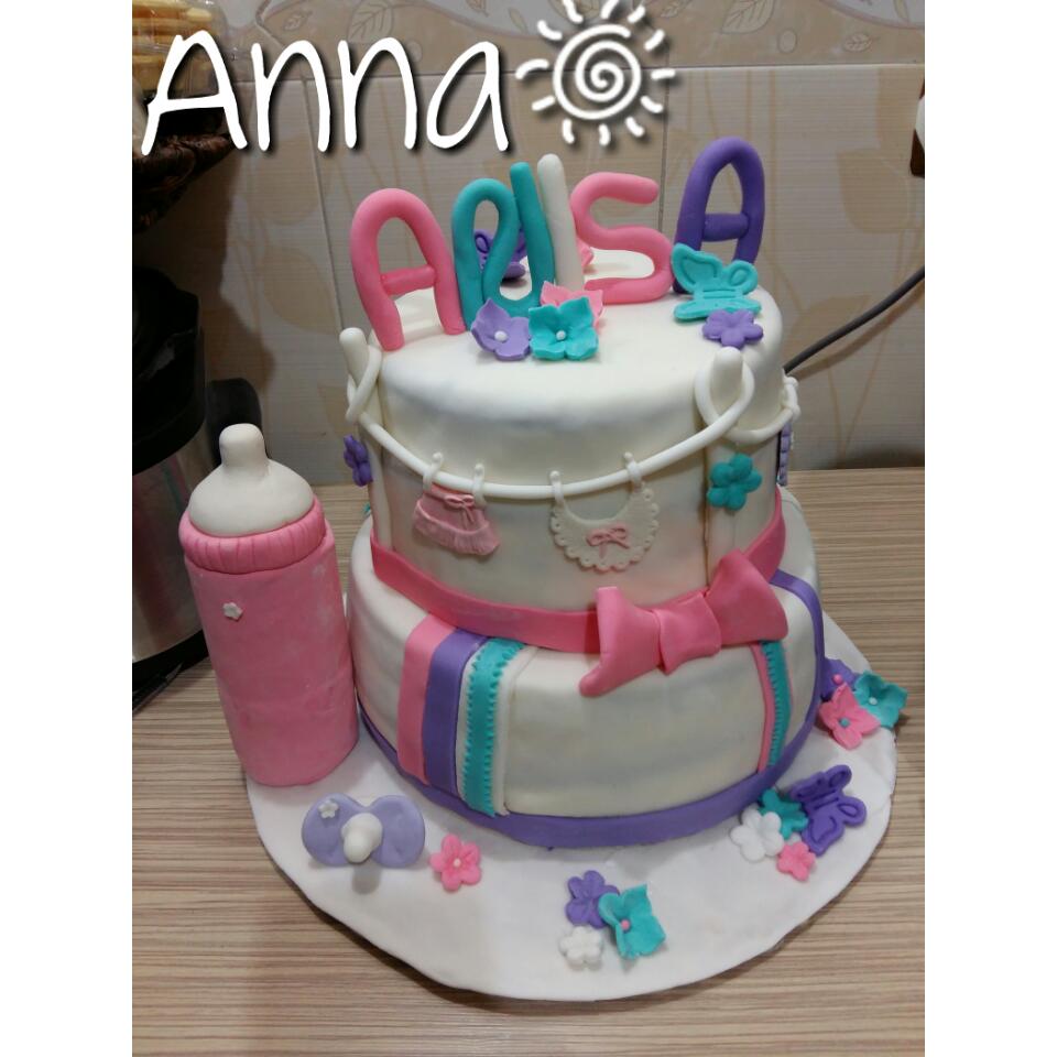 عکس کیک تولد آنیسای خوشگل