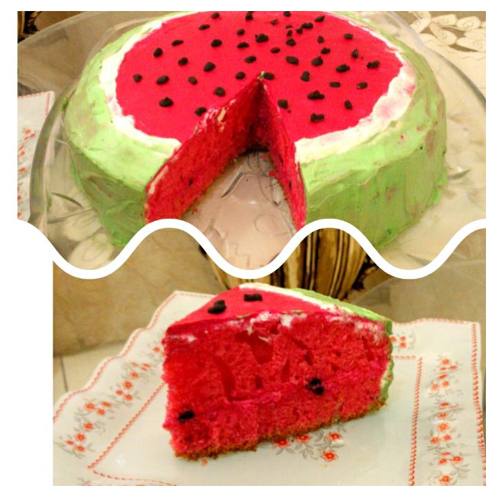 عکس کیک هندوانه برای شب یلدا