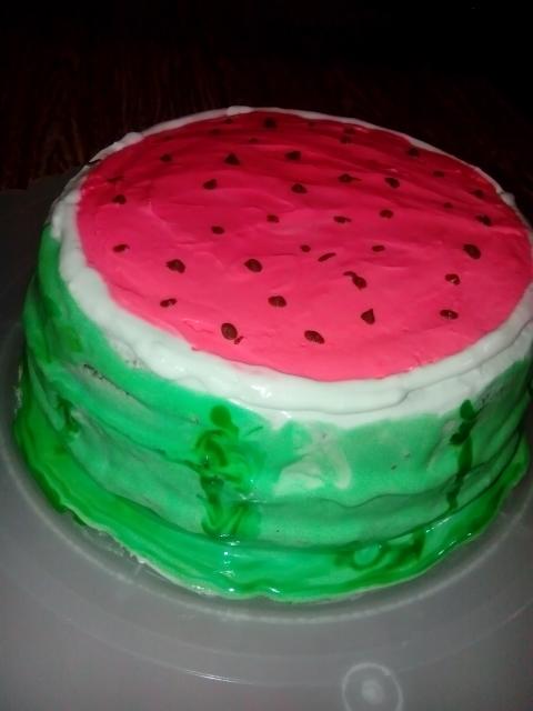 عکس کیک هندوانه یلدا