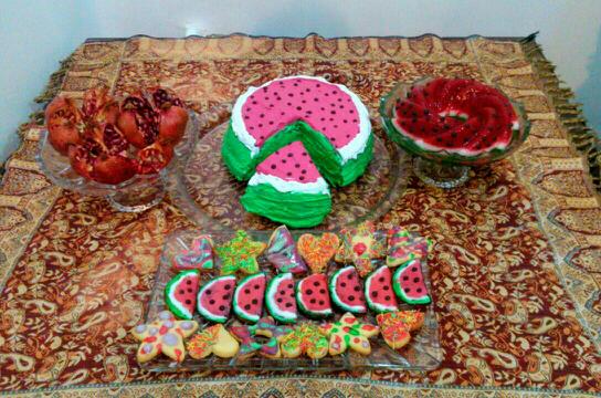 عکس میز شب یلدای من