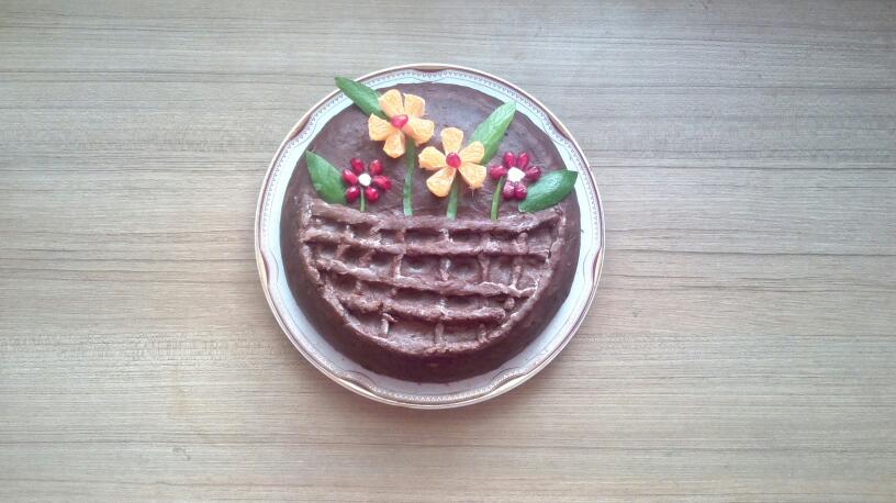 کیک شکلاتی با رویه ی موکا
