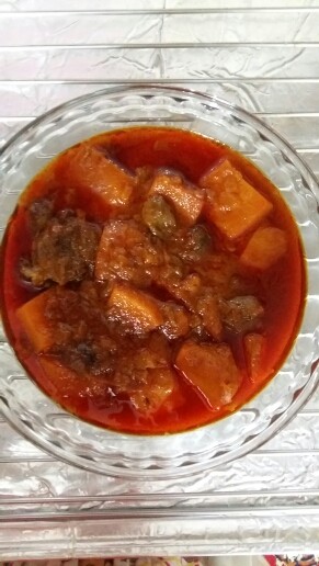 عکس خورشت کدو حلوایی