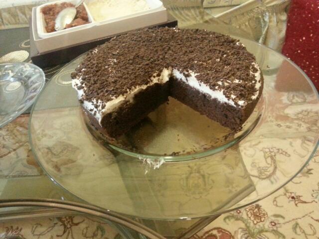 کیک حلقه ای شکلاتی