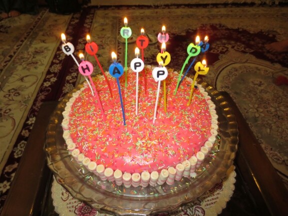 کیک تولد خواهر گلم